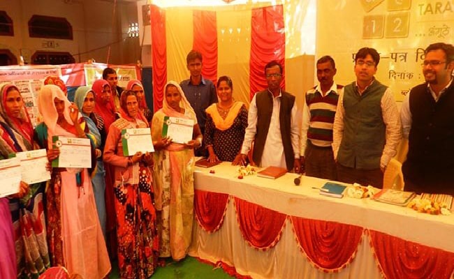Graduation ceremony for literate women in tribal areas under Tara Akshar program.